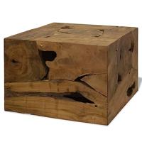 VidaXL Salontafel 50x50x35 cm echt teakhout bruin - thumbnail