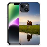 iPhone 15 Dierenprint Telefoonhoesje Koe - thumbnail