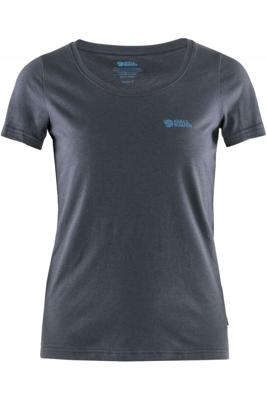 Fjallraven Logo T-shirt Dames Blauw