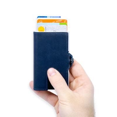 Silvergear Luxe Pasjeshouder Leer Blauw