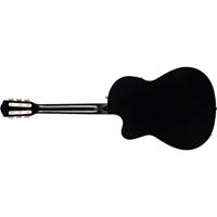 Fender Classic Design CN-140SCE Black elektrisch-akoestische klassieke gitaar met koffer - thumbnail