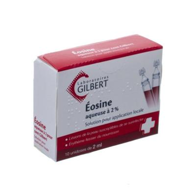 Gilbert Eosine Waterige Opl 2% Steriel 10x2ml