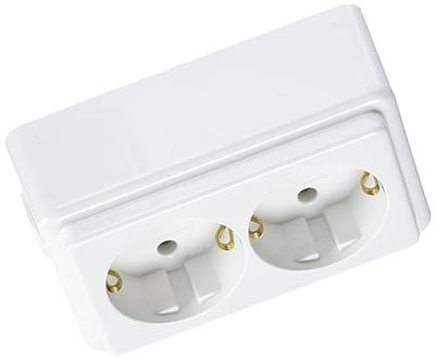 Kopp 120101001 Stekkerdoos 2-voudig Arctisch-wit Zonder stekker 1 stuk(s)