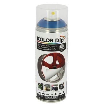 Kolor Dip spuitfolie metallic blauw 400 ml Kolor Dip spuitfolie metallic blauw 400 ml