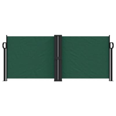 VidaXL Windscherm uittrekbaar 100x600 cm donkergroen