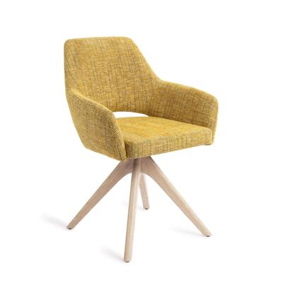 Jesper Home Yanai eetkamerstoel Lemon Limes revolve oak bleach