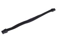 SilverStone SST-PP07-IDE6B 6-polig geventileerde verlengkabel (6-polig naar PCI-E 6-polig, 25 cm) zwart - thumbnail