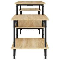 Tv-meubel 117x35x52 cm bewerkt hout sonoma eikenkleurig - thumbnail