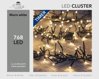 Clusterverlichting 768 LED lampjes warm wit 4,5 meter Clusterlights Anna's Collection - Annas collection - thumbnail