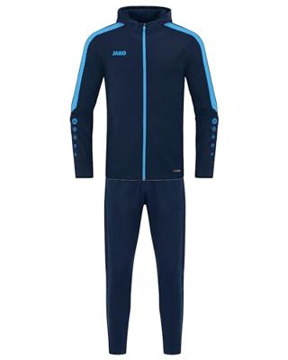 JAKO M9423D Polyesterpak Met Kap Power Dames - Marine/Hemelsblauw - 44