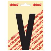 Plakletter Nobel Sticker zwarte letter V zwart Pickup - Pickup - thumbnail