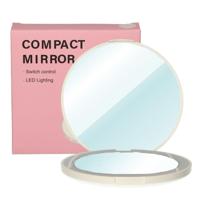 LSP Spiegels Compacte tasspiegel rond 5x vergrotend met led - thumbnail