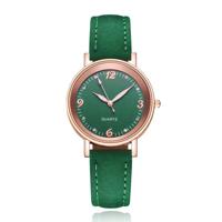 Dameshorloge met Sierlijke Uuraanduiding en Lichtgevende Wijzers Groen - thumbnail