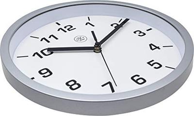 NeXtime nx-7321zw wandklok nxt diameter 20cm kunststof zwart, witte wijzerplaat
