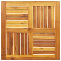 Tafelblad vierkant 70x70x2 cm massief acaciahout - thumbnail
