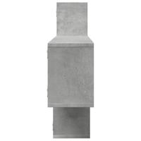 Wandschap 167,5x18x68 cm bewerkt hout betongrijs - thumbnail