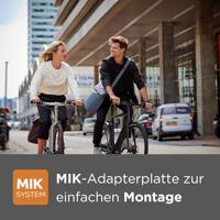 Basil tas city dubbel mik vegan leather | graphite blue - thumbnail