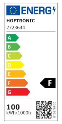 Stratos - LED Breedstraler 100 Watt 8700 Lumen - 4000K Neutraal wit licht - IP65 waterdicht - 15cm Kabel - Schijnwerper