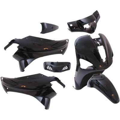 Edge Plaatset 7-delig voor piaggio liberty vanaf bouwjaar 2004 tot 2009 - metallic zwart Edge Plaatset 7-delig voor piaggio liberty vanaf bouwjaar 2004 tot 2009 - metallic zwart