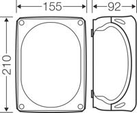Hensel 62000063 Verdeeldoos Halogeenvrij, Verzegelbaar, Weerbestendig (l x b) 210 mm x 155 mm 1 stuk(s) - thumbnail
