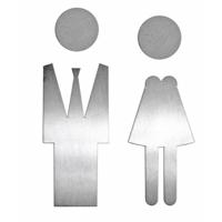 HDD Pro Pictogram Man+Vrouw Inox - thumbnail