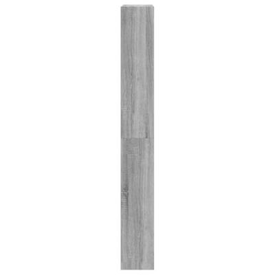 Schoenenkast met 4 klaplades 80x21x163,5 cm grijs sonoma