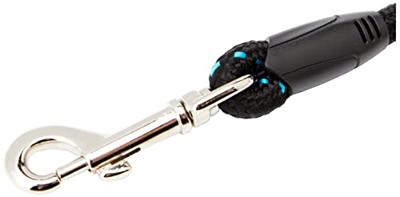 Rosewood hondenriem touw zwart / blauw