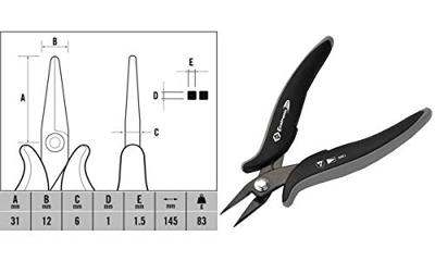C.K T3890 ESD Spitsbektang Recht 145 mm