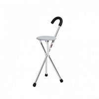 Aluminium wandelstok met zitje - thumbnail