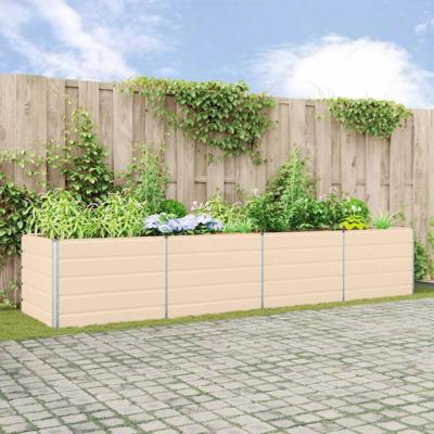 Plantenbak Ivoor 195 x 100 x 45 cm Gegalvaniseerd staal Plantenbak Ivoor 195 x 100 x 45 cm Gegalvaniseerd staal