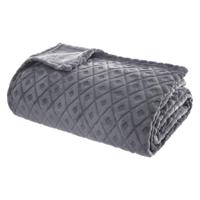 Deken Atmosphera Plaid Winter Rhombus Grijs (230 x 180 cm) - thumbnail