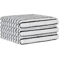 Cawö Cawö Black&White 6278 zwart/wit Badlaken 80x150 - thumbnail