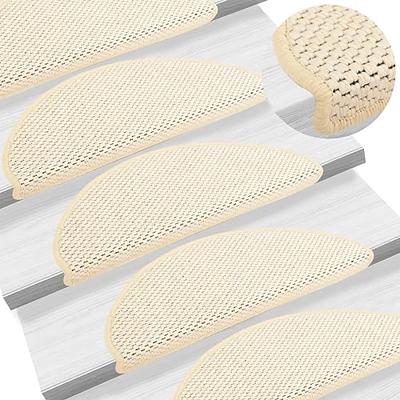 VidaXL Trapmatten zelfklevend 15 st sisal-look 65x21x4 cm berber