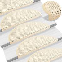 VidaXL Trapmatten zelfklevend 15 st sisal-look 65x21x4 cm berber - thumbnail