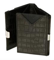 EXENTRI EX 101 portemonnee, kaarthouder & reisdocumenthouder Zwart - thumbnail