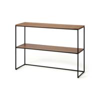 Kave Home Sidetable 'Yoana' Walnoot en metaal, 120cm, kleur - thumbnail