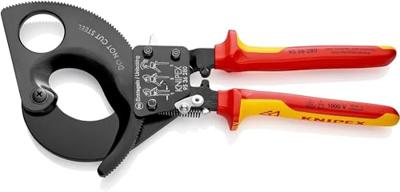 KNIPEX Kabelschaar met ratelprincipe 9536280 kniptang KNIPEX Kabelschaar met ratelprincipe 9536280 kniptang