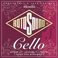Rotosound RS3000 flatwound snarenset voor cello - thumbnail