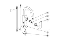 Cuadro Wastafelmengkraan uitloop 22x22 mm 106605 Tres - thumbnail