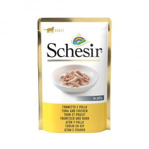 SCHESIR in jelly Tuna with chicken - nat kattenvoer - 85 g
