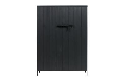 WOOOD Opbergkast 'Bruut' kleur Zwart WOOOD Opbergkast 'Bruut' kleur Zwart