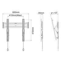 Neomounts NM-W345BLACK muurbeugel - thumbnail