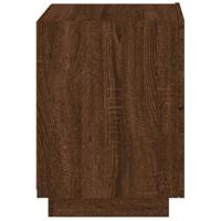 Nachtkastjes met LED 2 st bewerkt hout bruin eikenkleur - thumbnail