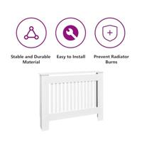 VidaXL Radiatorombouw 112 cm mdf wit - thumbnail