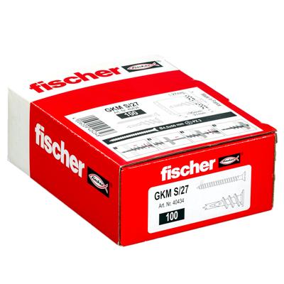Fischer 40434 GKM 27 Gipsplaatplug 31 mm 100 stuk(s)