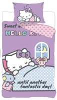 Hello Kitty slapen Dekbedovertrek 140 X 200 cm - 70x90 cm - katoen - thumbnail