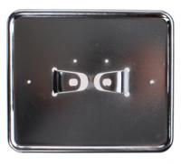 Diverse Kentekenplaat houder bromfiets staal chroom liggend - thumbnail