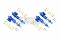 GPM - Aluminium Front/Rear Piggyback shocks 125mm, Blue - Traxxas Maxx - thumbnail
