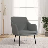 Fauteuil 63x76x80 cm stof donkergrijs - thumbnail