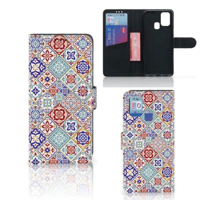 Samsung Galaxy M31 | Bookcase | Tiles Color Samsung Galaxy M31 | Bookcase | Tiles Color